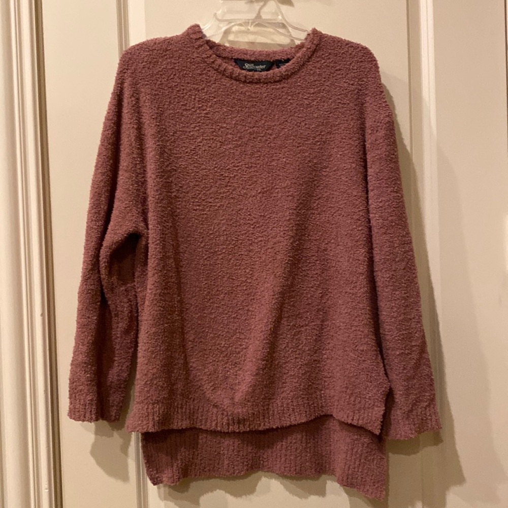 Rose fuzzy sweater